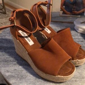 Steve Madden cork wedge sandals
